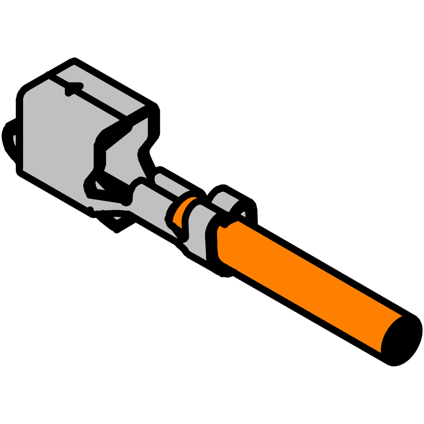 VH Crimped Wire 200mm (Plug Crimp, Plug Crimp)