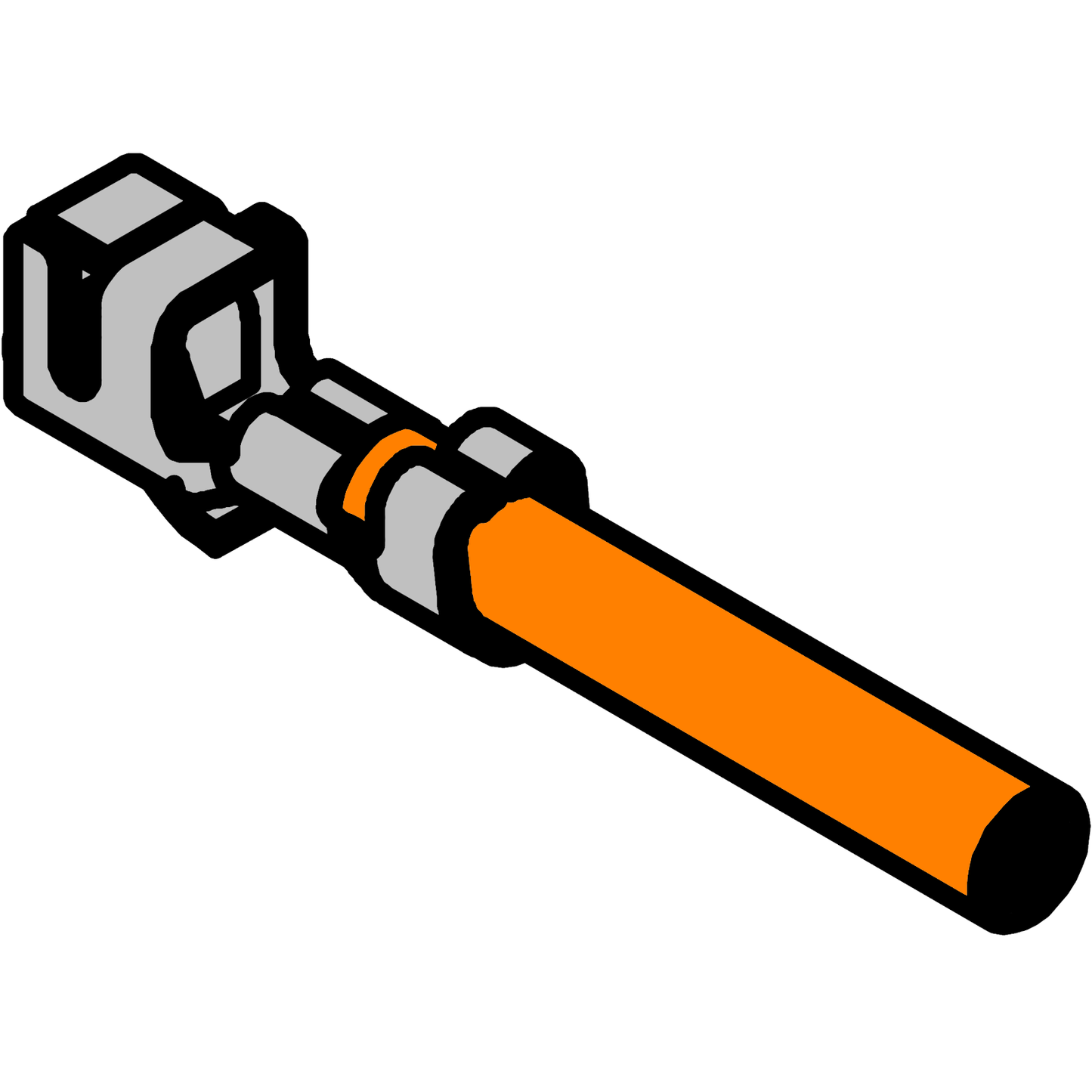 XH Crimped Wire 200mm (Plug Crimp, Plug Crimp)