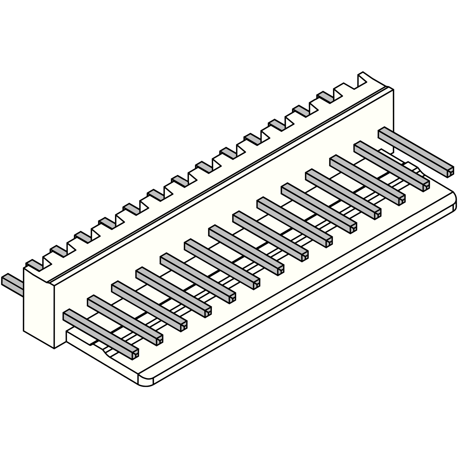 2510 Straight PCB Socket 14-pin – Komodo Electronics