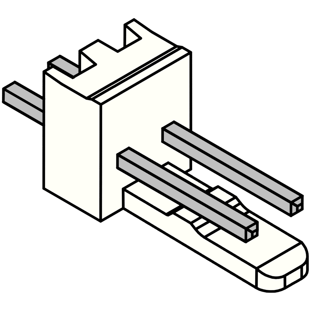 2510 Straight PCB Socket 2-pin – Komodo Electronics