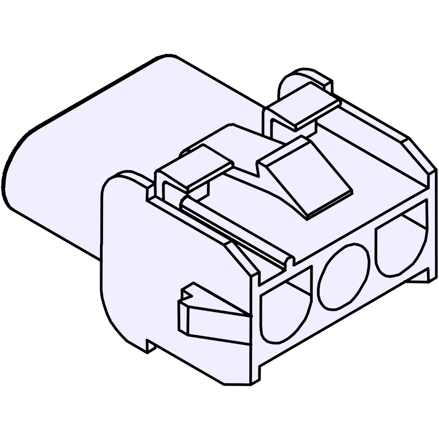 63080 Wire Socket Housing 3-pin