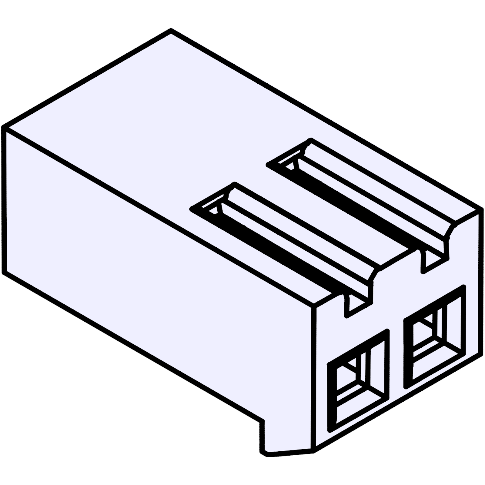 CH Plug Housing 2-pin – Komodo Electronics