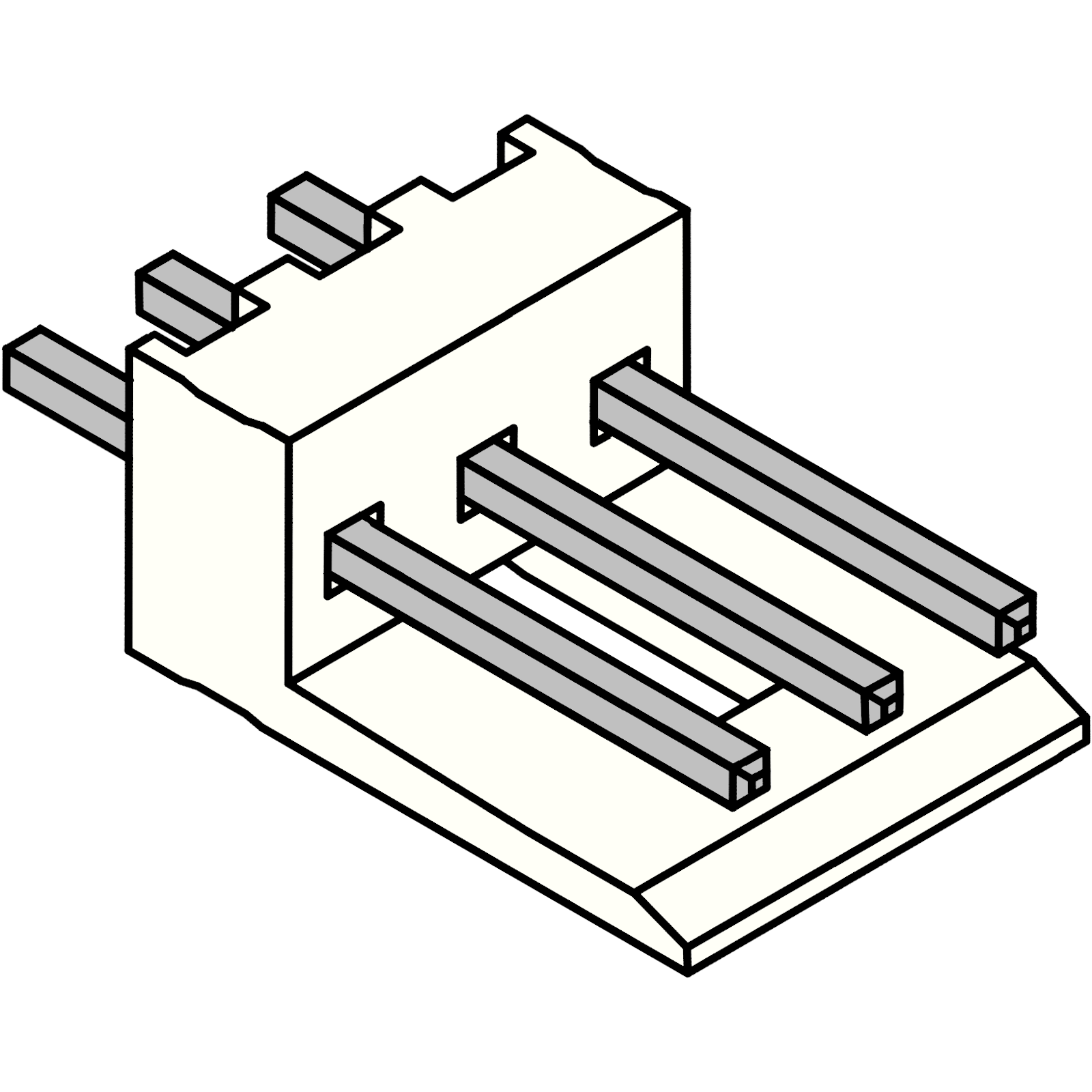 EI Straight PCB Socket 3-pin – Komodo Electronics
