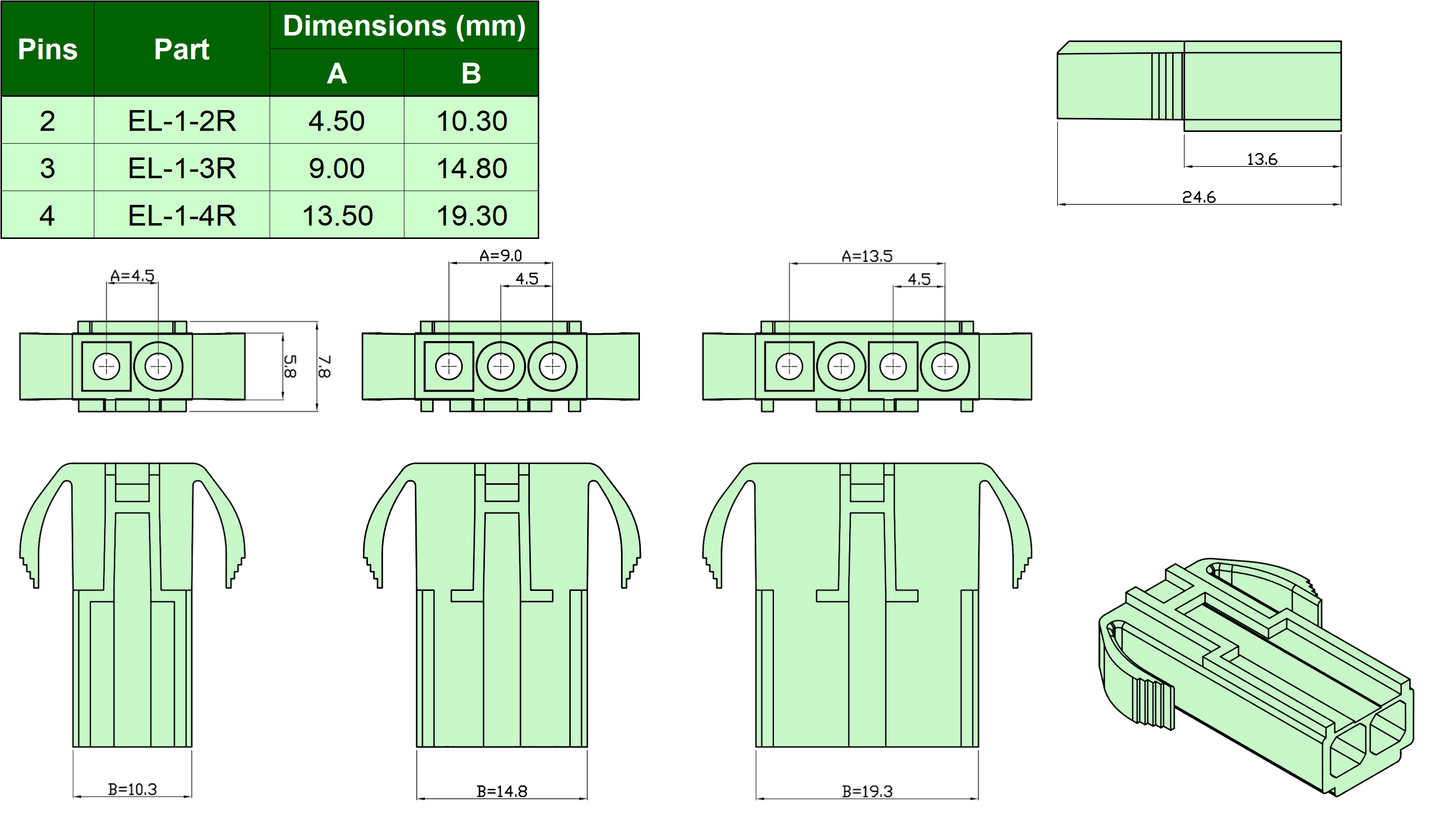 EL Wire-to-Wire Connectors – Komodo Electronics
