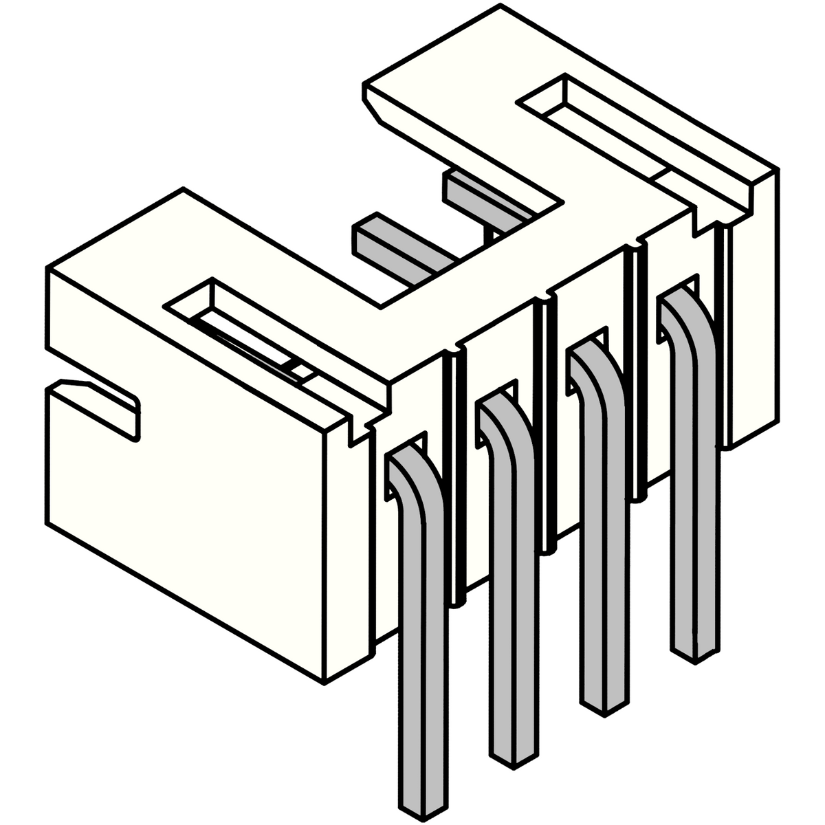 PH Angled PCB Socket 4-pin – Komodo Electronics