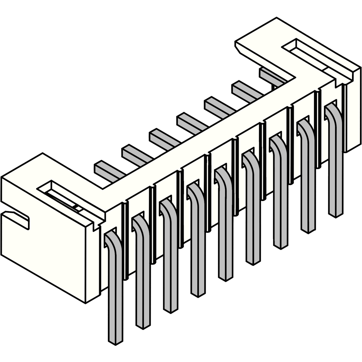 PH Angled PCB Socket 9-pin – Komodo Electronics
