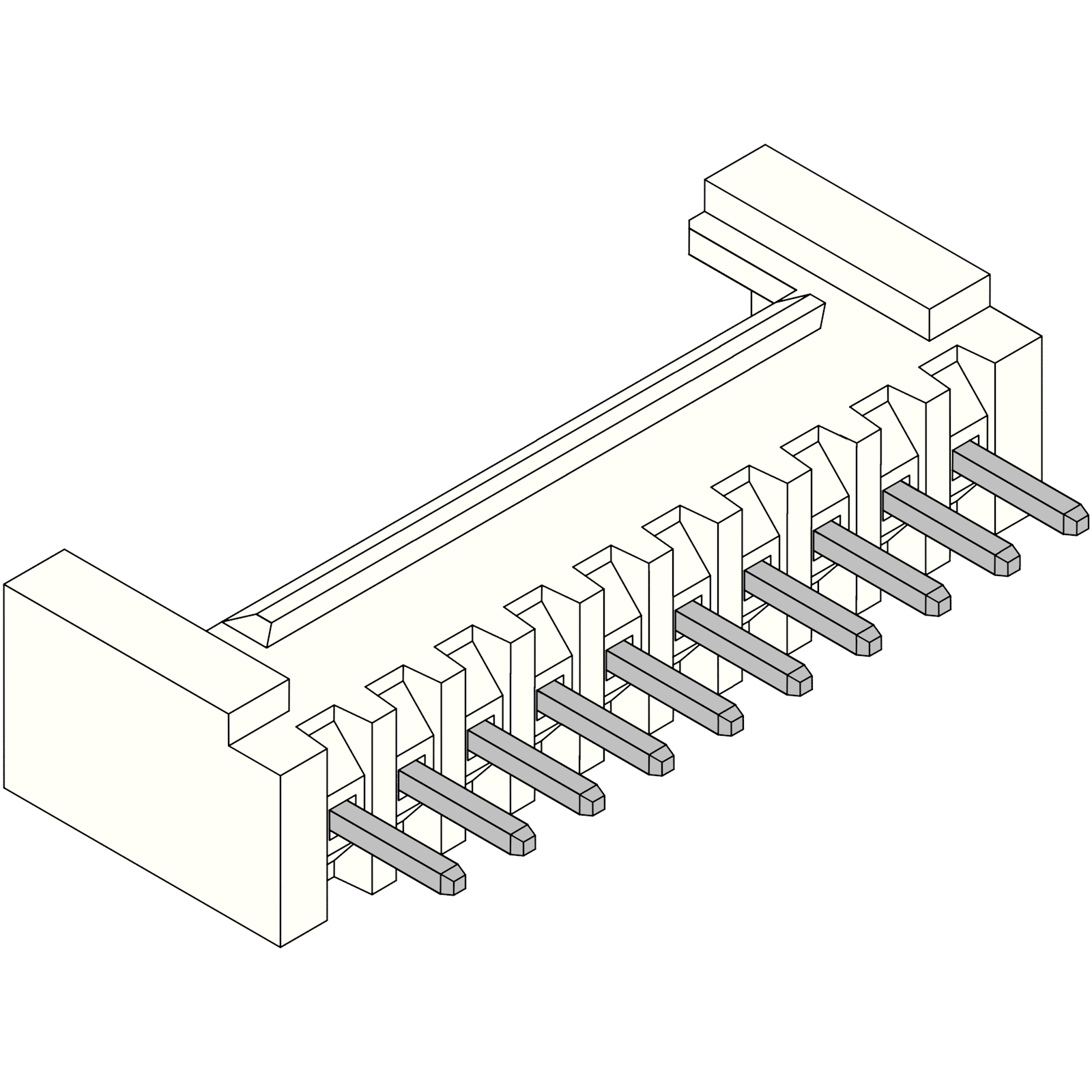 PHB Straight PCB Socket 10-pin – Komodo Electronics