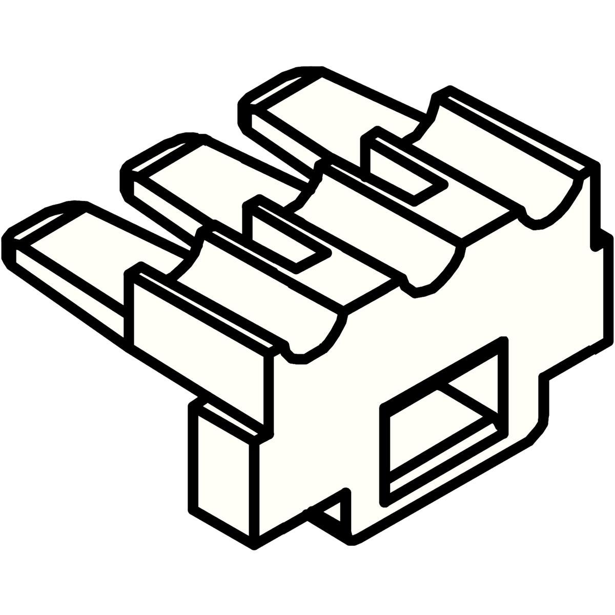 SM Wire Socket Housing Retainer 3-pin White – Komodo Electronics