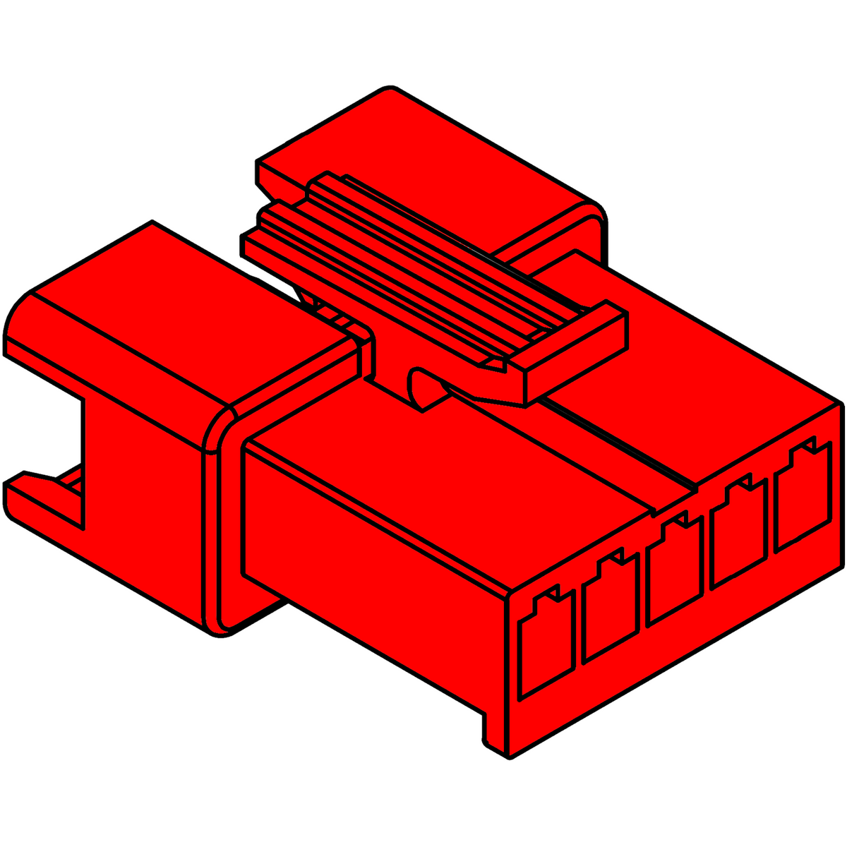 SM Wire Socket Housing 5-pin Red – Komodo Electronics