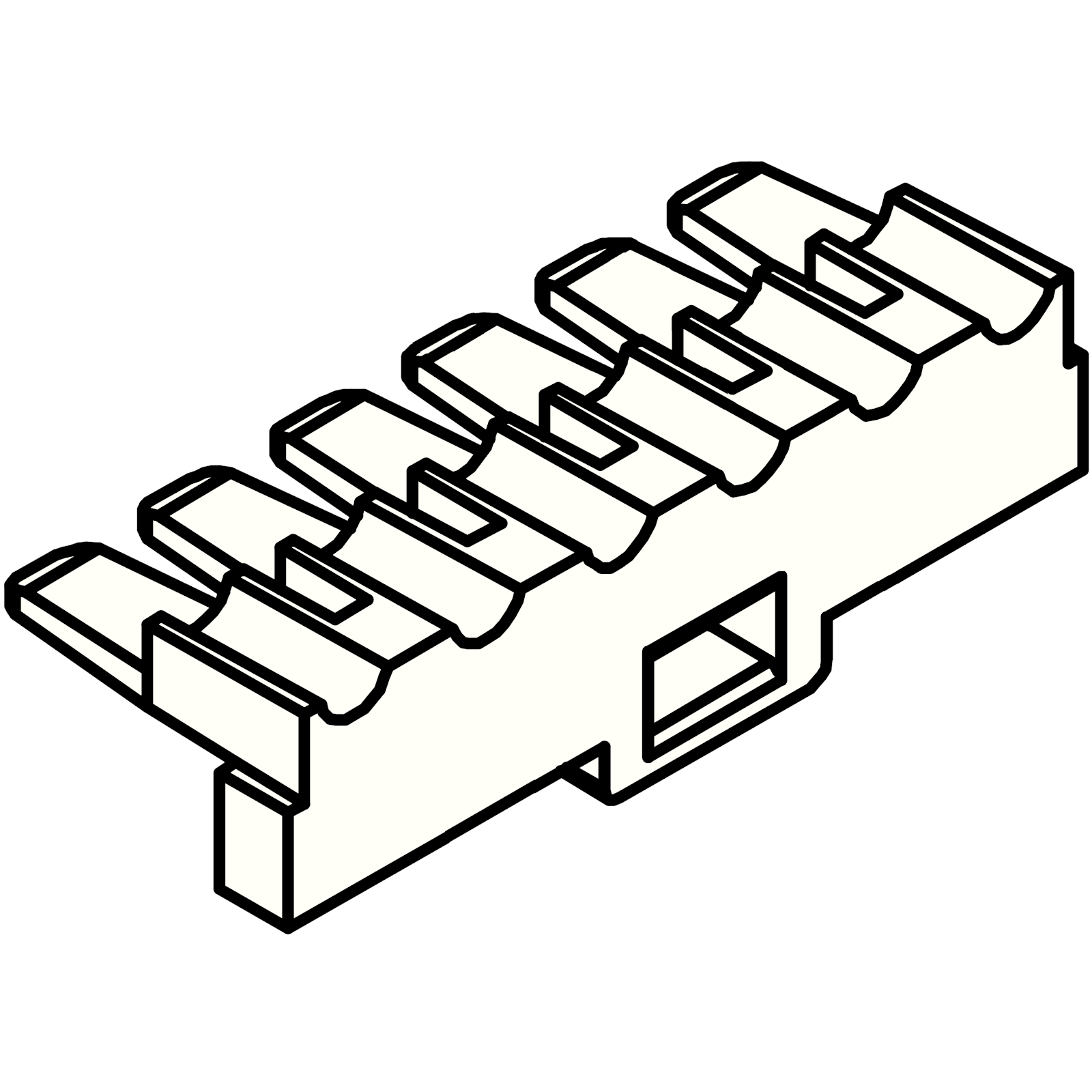 SM Wire Socket Housing Retainer 6-pin White – Komodo Electronics