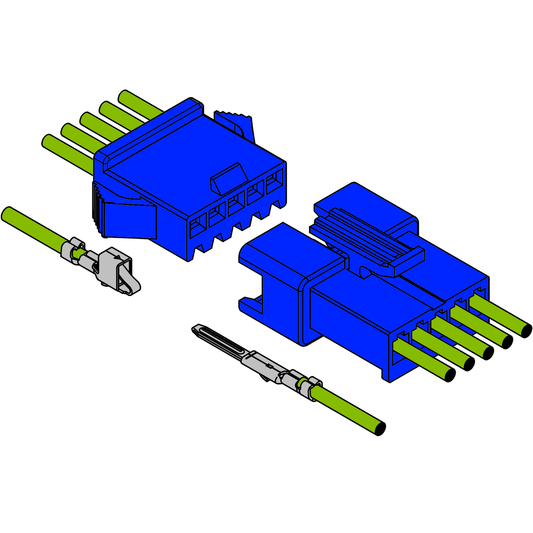 SM Blue Wire-to-Wire Connectors