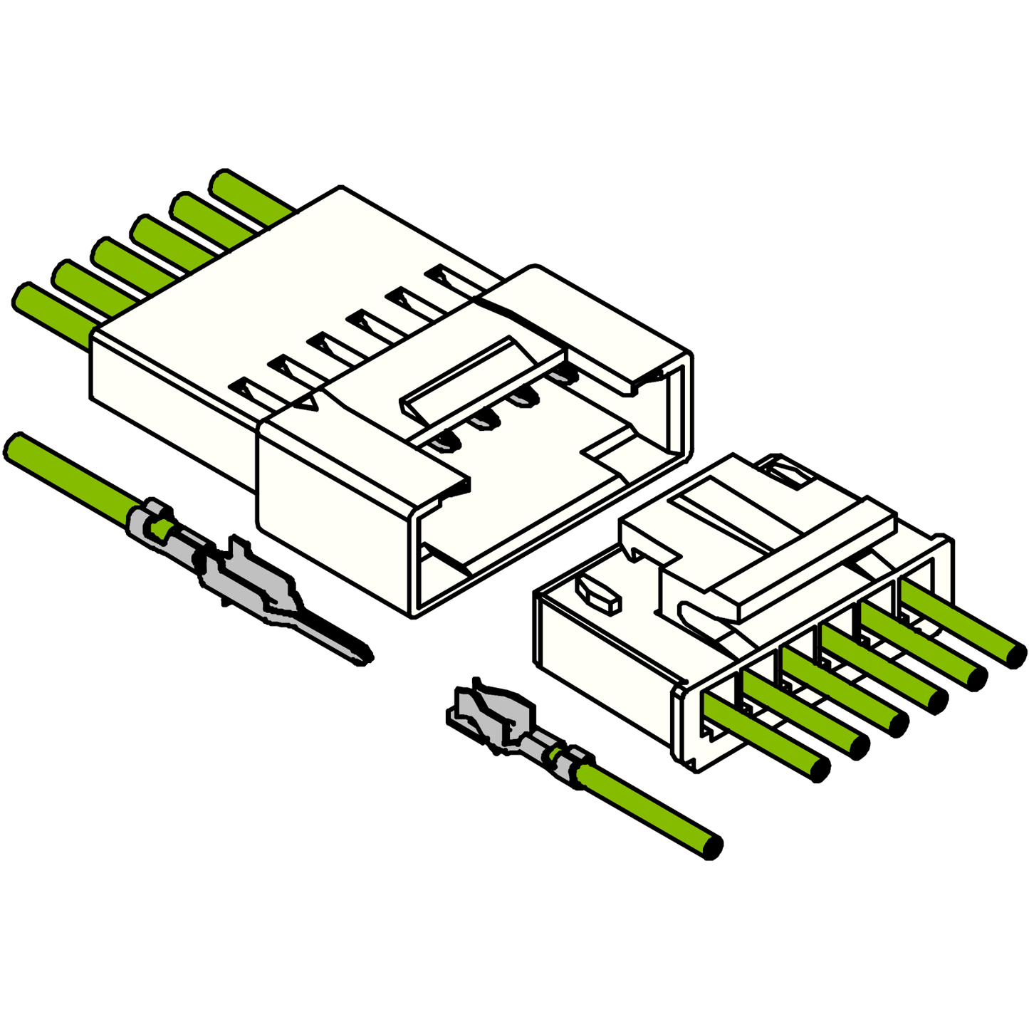 SMH250 / SMP250 Wire-to-Wire Connectors