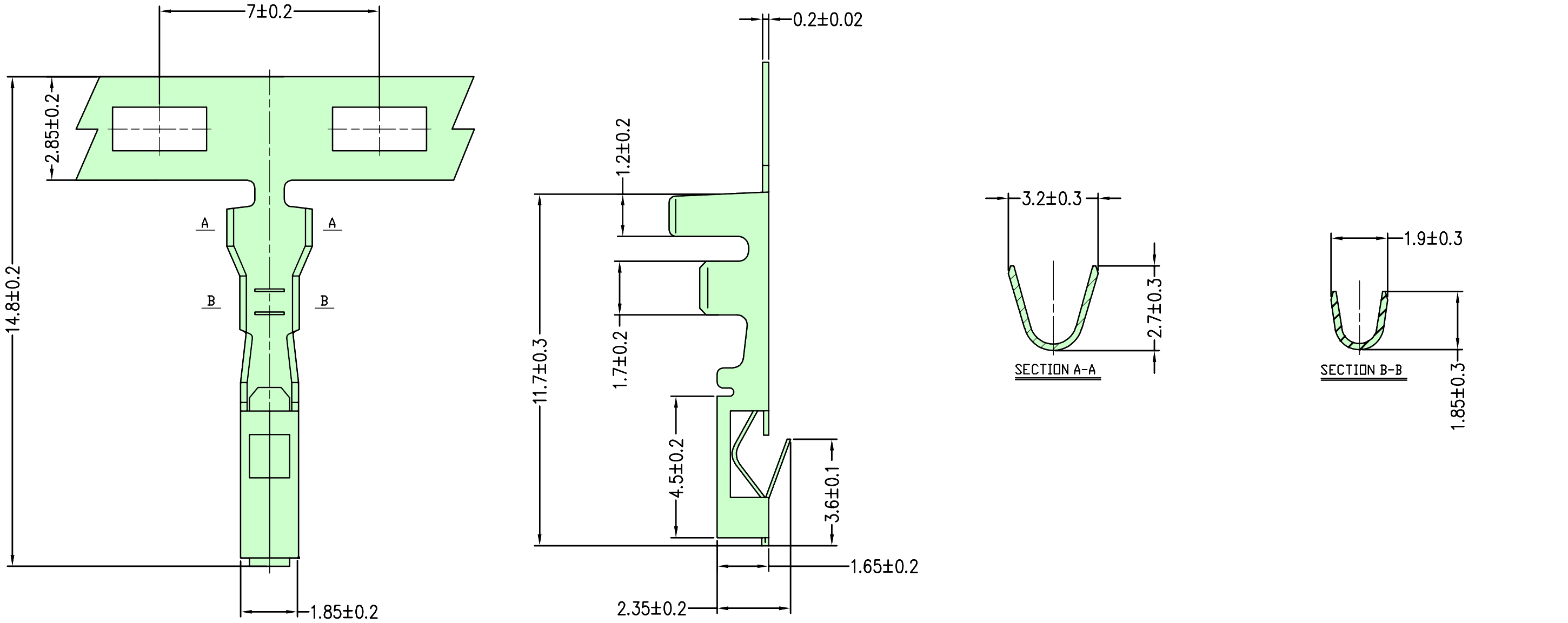 Sy Cable Drawing SY Wire-to-Wire Connectors – Komodo Electronics