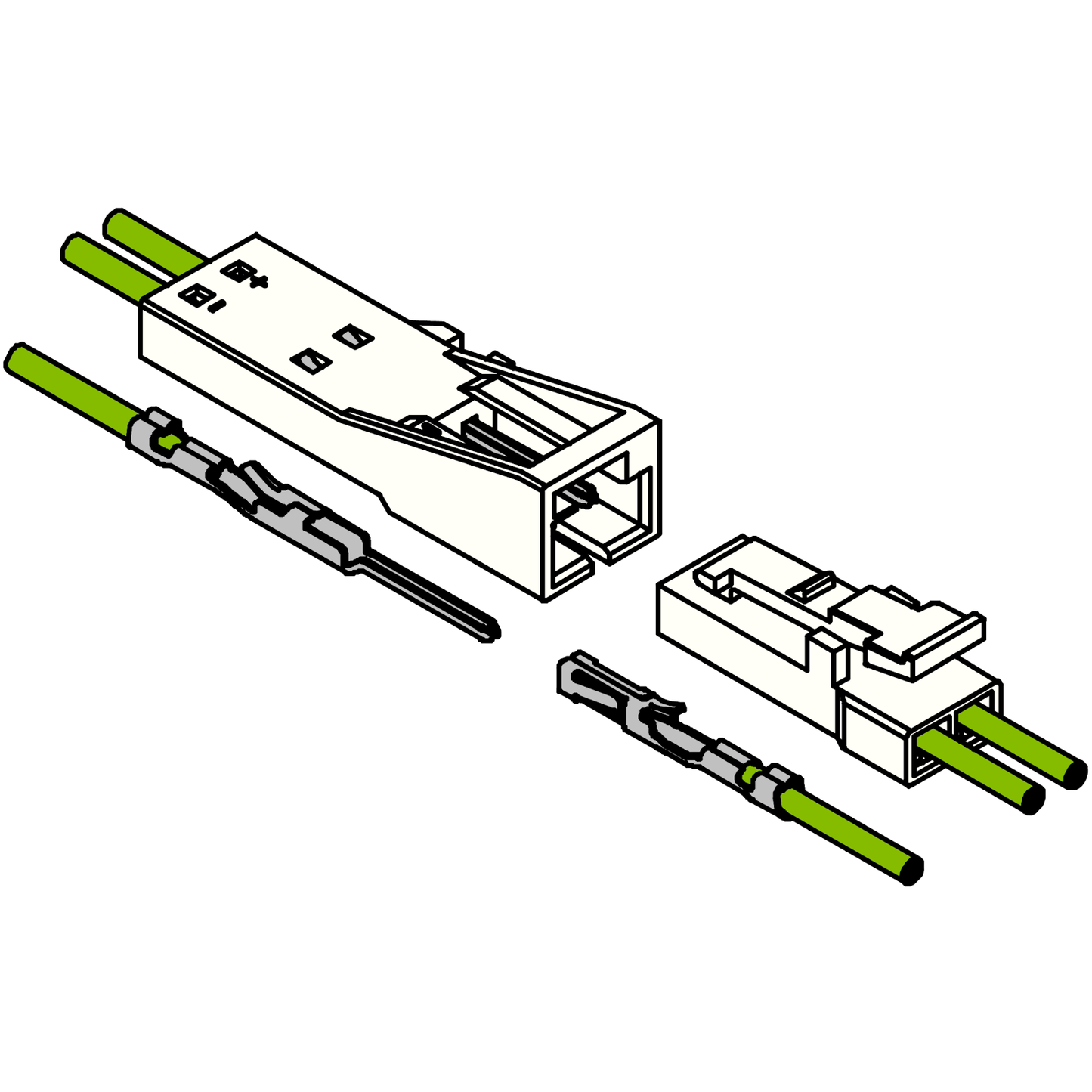 TJC8B / TJC8H Wire-to-Wire Connectors