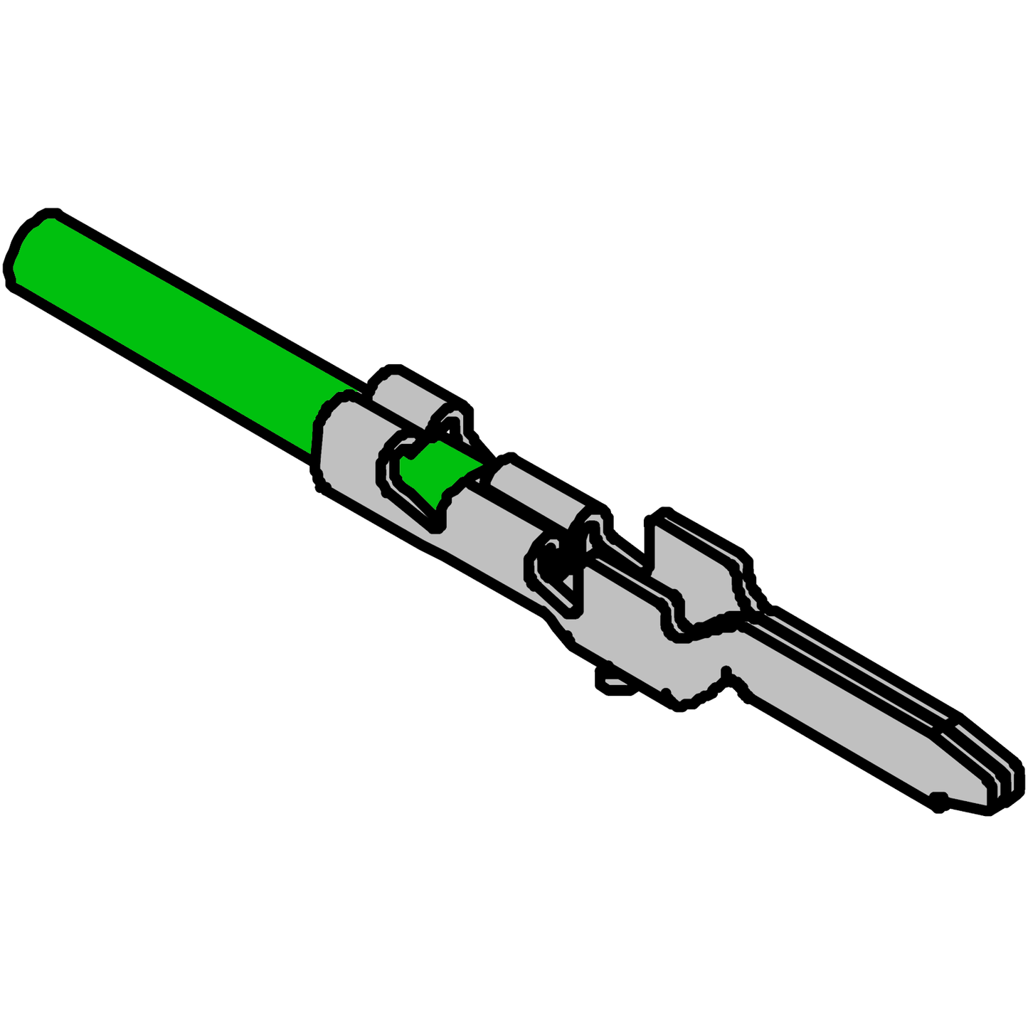 XH Crimped Wire 200mm (Wire Socket Crimp, Stripped & Tinned)